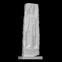 stele priest niha scan figure man limestone relief slab stela beirut lebanon 3d print model - Mito3D