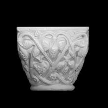 capital - acanthus leaves grained fruit array vines scan architecture france church cloister toulouse augustins 3d print model - Mito3D