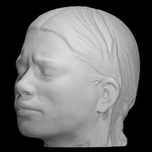 laplander muerte máscara escanear anatomía cabeza yeso death mask Laponia 3d print model - Mito3D