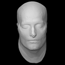 mort masque napoléon analyse anatomie chef sculpture empereur plâtre jeter bonaparte antommarchi 3d print model - Mito3D