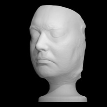 samuel taylor coleridge scansione anatomia poeta gesso cast maschera mortuaria william wordsworth 3d print model - Mito3D
