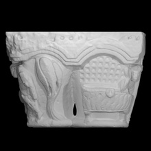 capital - christ appears mary magdalene race tomb scan architecture christianity jesus religion limestone france cloister toulouse mary-magdalene 3d print model - Mito3D