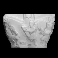 capital - king david musicians scan architecture religion la-daurade cloister 3d print model - Mito3D