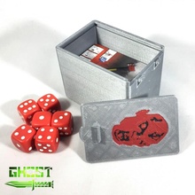 zombicide deck box & garden container dice storage boardgame playingcards deckbox 3d print model - Mito3D