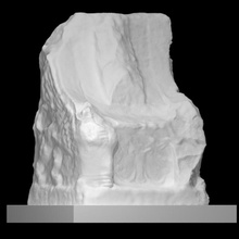 tyre throne scan sculpture statue hellenistic limestone lebanon 3d print model - Mito3D