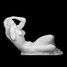 screaming woman scan female figure sculpture statue nude clay lying 3d print model - Mito3D
