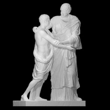 oreste electra analyse figure homme sculpture statue femme marbre Princesse prince jeter 3d print model - Mito3D