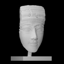 ägyptisch Holz Mumie Maske Scan Ägypten Gesicht Skulptur Sothebys 3d print model - Mito3D