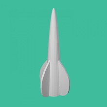 rocket tinkercad 3d print model - Mito3D