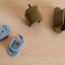 Kleiderschrank Schiene Halterung schonen Teile 3d print model - Mito3D