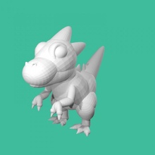 cópia dinossauro tinkercad 3d print model - Mito3D