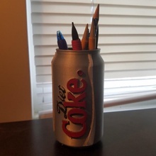 dieta Coca lápis suporte jardim açúcar coca Cola aspartame 3d print model - Mito3D
