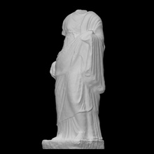 statue scan figure roman sculpture woman marble draped 3d print model - Mito3D
