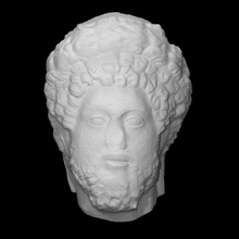 head emperor commodus scan egypt face man portrait roman marble 3d print model - Mito3D