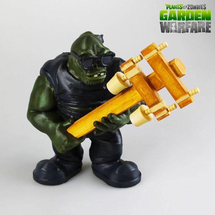 supergiga plantas zombies fan art juego gigante juegos video zombie carácter super giga ds pvz 3D print model - Mito3D