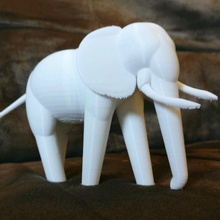 simple elephant totemic toys & games animal figurine toy tinkercad totem 3d print model - Mito3D