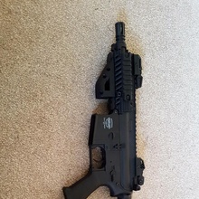 apretón achaparrado m4 Deportes aire libre airsoft pistola arma rifle picatinny 3d print model - Mito3D