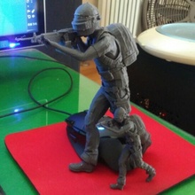 pubg 3 level set figure fan art battle ground battleground 3d print model - Mito3D