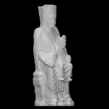 Virgen niño escanear Jesús madre escultura estatua madera religioso María Cristo 3d print model - Mito3D