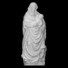 bakire çocuk taramak isa anne heykel Odun dini Mary İsa mübarek 3d print model - Mito3D
