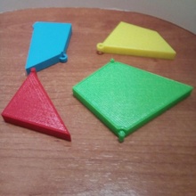 puzzle 4 colores toys & games 3d print model - Mito3D