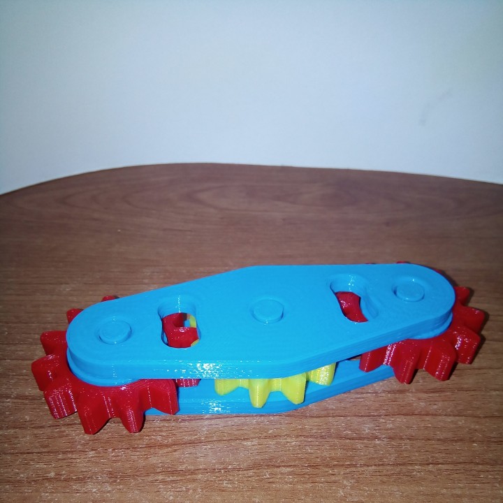 engranajes 3 piezas giocattoli Giochi Ingranaggio engranaje 3D print model - Mito3D