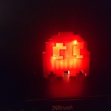 Pac Man fantôme lampe jardin Jeu lumière veilleuse arcade Lampe nuit 3d print model - Mito3D