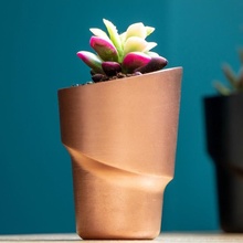 fantaisie fleur pot jardin noir conception facile fleurs cactus peindre pots plante plantes cuivre 3d print model - Mito3D