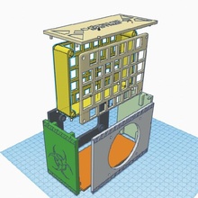 ativo carbono recinto filtro faça impressão abs nylon Atualizações arquivador 3d print model - Mito3D