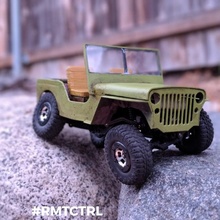 jeep willys 1 24th scale rc cars axial remote control ossum trail rmtctrl losi trekker 3d print model - Mito3D