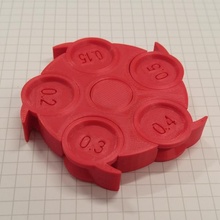 liquidazione test filatore costruire 3d stampante ruota precisione agitarsi preciso tolleranza 3d print model - Mito3D