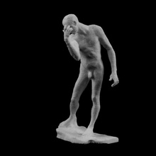 nude study pierre wissant mus rodin paris scan 3d print model - Mito3D