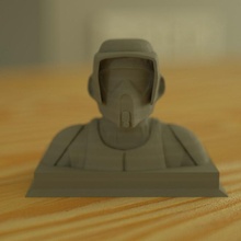 explorar soldado busto oscuro película juego cabeza Jedi estrella guerra Galaxias Sla guerras 3d print model - Mito3D