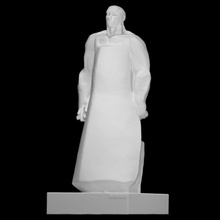 worker scan sculpture statue abstract figurative middelheim 3d print model - Mito3D