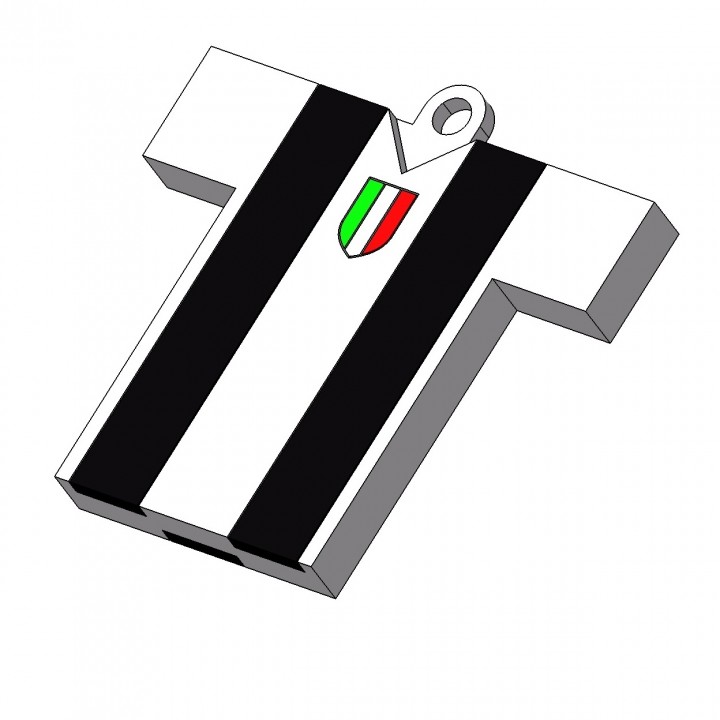 cr7 Juventus Ronaldo porte clés mode accessoires 3D print model - Mito3D