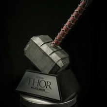 Thor marteau 1 échelle ventilateur art merveille film soutenir mjolnir 3d print model - Mito3D