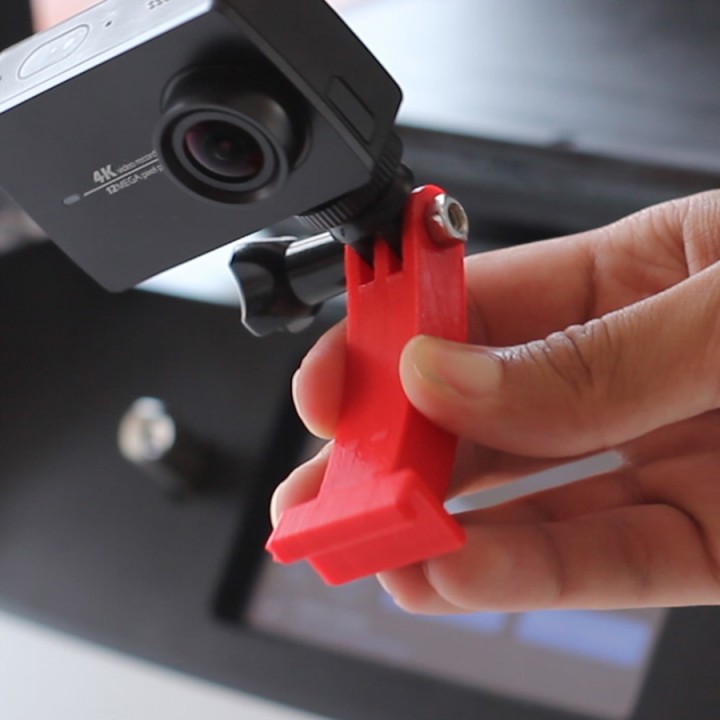 robo Go Pro lit monter construire 3d imprimante accessoire soutien laps temps caméra r2 3D print model - Mito3D