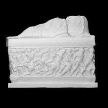 sarcofago battaglie greci scansione battaglia greco scultura marmo beirut Libano 3d print model - Mito3D