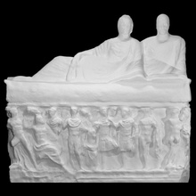 sarcófago leyenda Aquiles escanear escultura mármol fénix priam ulises achilleus agamenón 3d print model - Mito3D