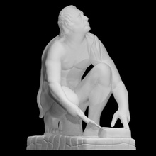 Arrontino taramak heykel Helenistik Antik Marsyas blade sharpener İskit 3d print model - Mito3D