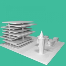 atemberaubend Stadt Landschaft Basteln 3d print model - Mito3D