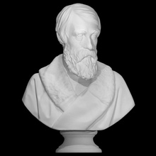 Büste John Warenir Scan Anatomie Schottland Marmor Professor Edinburgh john goodsir brodie 3d print model - Mito3D