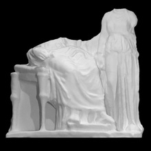 funerary relief scan sculpture fragmentary 3d print model - Mito3D