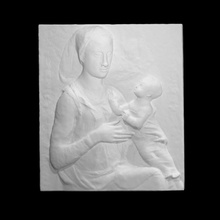 madonna child scan jesus marble religion mary virgin antonio medici rossellino 3d print model - Mito3D