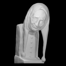 rigoletto portrait buste analyse sculpture albâtre doré rigoletta Sonnenfeld 3d print model - Mito3D