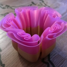 small wave wavy vase easy print 3d print model - Mito3D