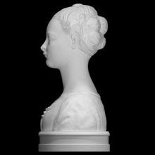 bust woman scan sculpture painted 3d print model - Mito3D