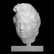 head youth scan sculpture marble masterpiece-fair 3d print model - Mito3D