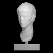 testa ragazzo scansione fallimento scultura marmo 3d print model - Mito3D