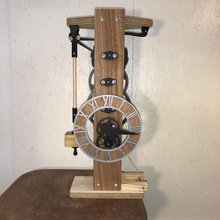 galileo escapement clock education pendulum escapment 3d print model - Mito3D